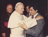 Manuel Bustos junto al Papa Juan Pablo II