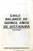 Chile, balance de quince ...